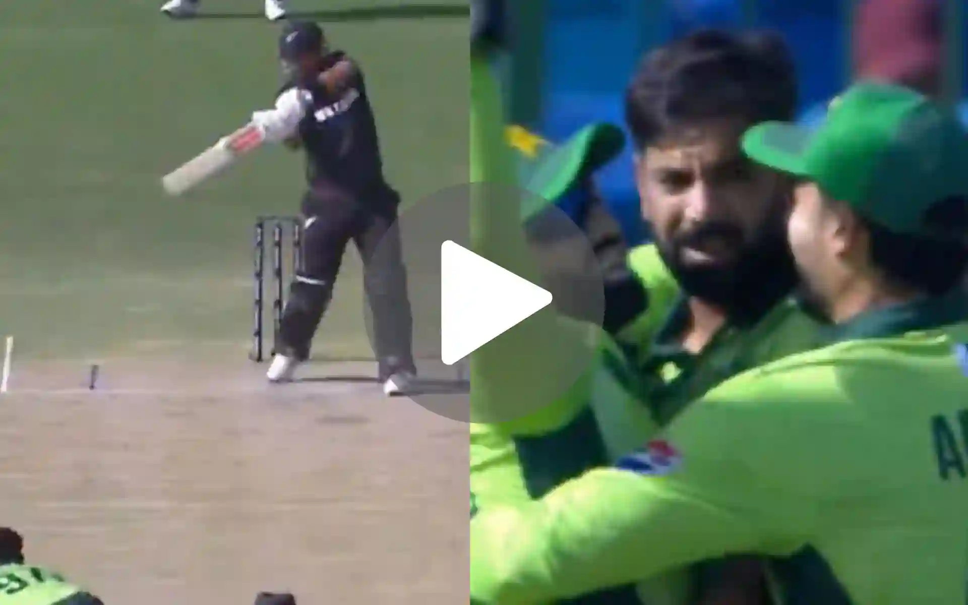 [Watch] Haris Rauf's Crazy Celebration With Rizwan After Removing Daryl Mitchell
